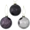 Boltze Weihnachtsdeko-3er Set Weihnachtskugel Cervise