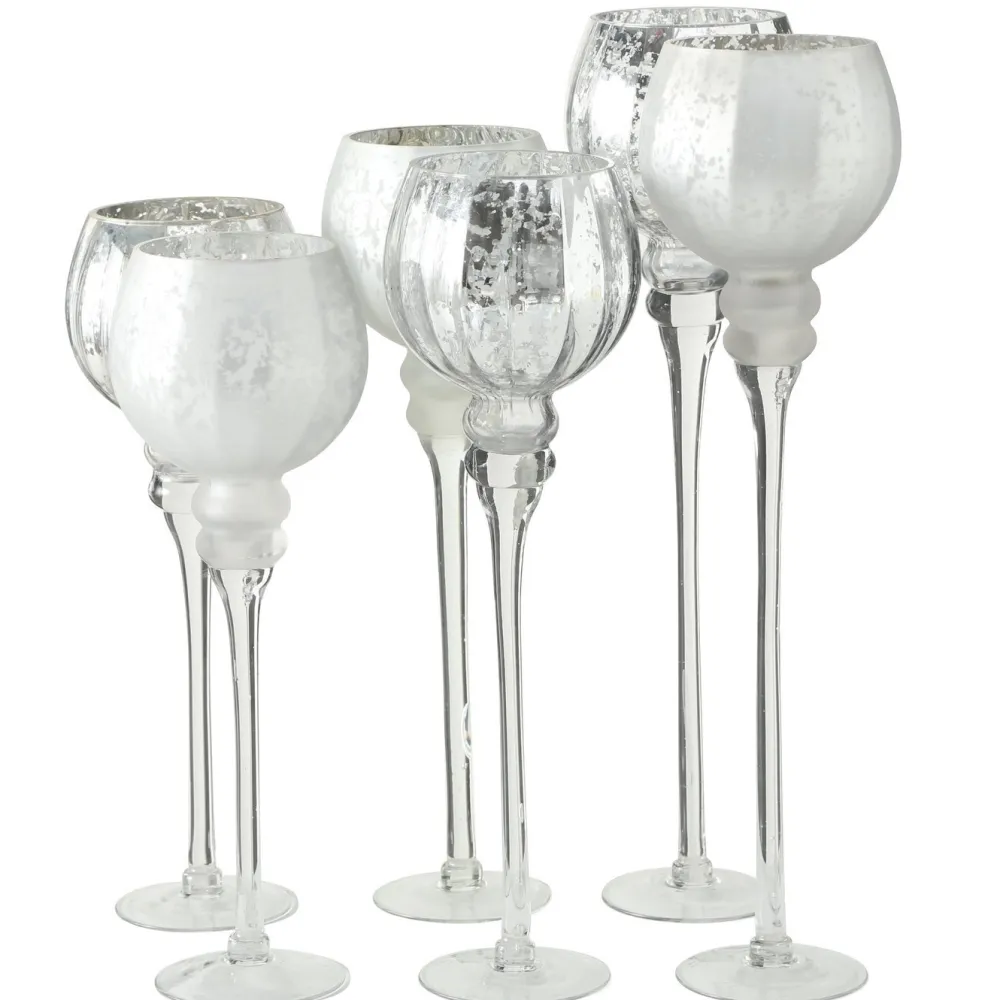 Boltze Windlichter-3er Set Windlicht Manou silber