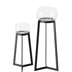 Boltze Windlichter-2er Set Windlicht Sola mit Ständer