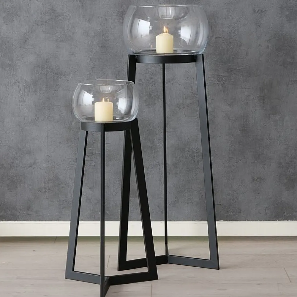 Boltze Windlichter-2er Set Windlicht Sola mit Ständer