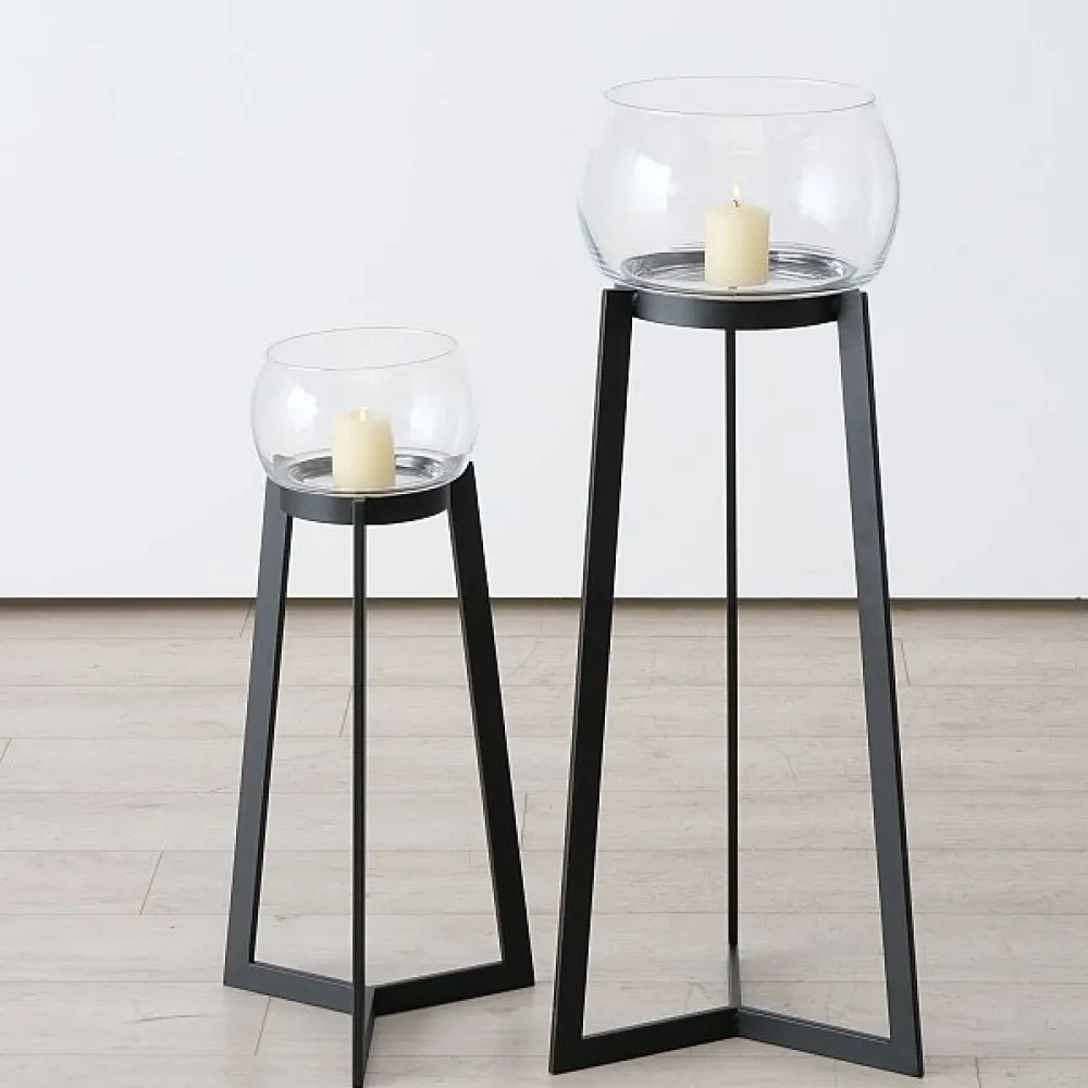 Boltze Windlichter-2er Set Windlicht Sola mit Ständer