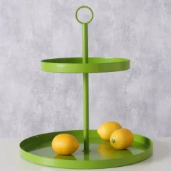 Boltze Etageren & Kuchenplatten|Geschirr & Tischdeko Skandinavisch-Etagere Samina aus Metall