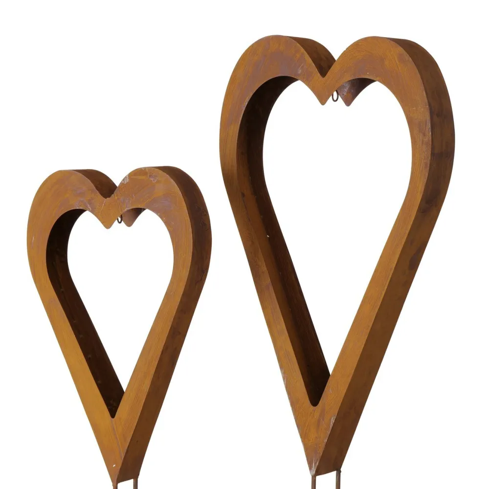 Boltze Gartenstäbe|Gartendekoration-Gartenstab Heart, 2 tlg