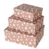 Boltze Weihnachtsdeko|Einpacken, Verpacken-Geschenkbox Tilio, 3er Set