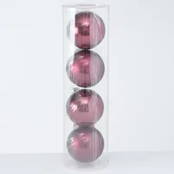 Boltze Weihnachtsdeko-Große Weihnachtskugeln Ø 10 cm, 4 tlg