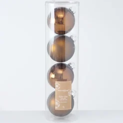 Boltze Weihnachtsdeko-Große Weihnachtskugeln Ø 10 cm, 4 tlg