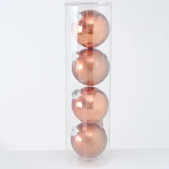 Boltze Weihnachtsdeko-Große Weihnachtskugeln Ø 10 cm, 4 tlg