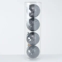 Boltze Weihnachtsdeko-Große Weihnachtskugeln Ø 10 cm, 4 tlg