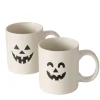 Boltze Herbstdeko|Becher, Tassen & Cups-Halloween Becher Boo, 2er Set aus Keramik