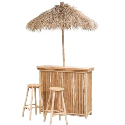 Boltze Gartenmöbel|Gartenmöbel-Hausbar Lania aus Bambus, 4 tlg.