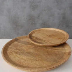 Boltze Tabletts|Teller-Holz Teller Tablett Maino 2-teilig