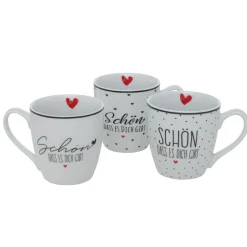 Boltze Becher, Tassen & Cups|Geschirr & Tischdeko Skandinavisch-Jumbobecher Schön 480 ml 3er-Set