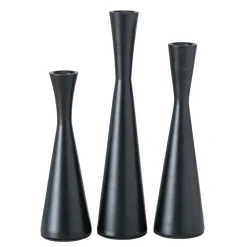 Boltze Kerzenhalter Für Stabkerzen-Kerzenleuchter Cone, 3 tlg