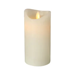 Boltze Weihnachtsdeko|Weihnachts- & Adventskerzen-LED Kerze Bino mit Timer und Swing Flame