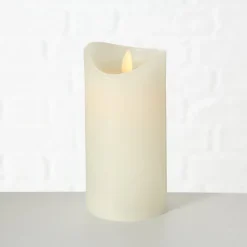 Boltze Weihnachtsdeko|Weihnachts- & Adventskerzen-LED Kerze Bino mit Timer und Swing Flame