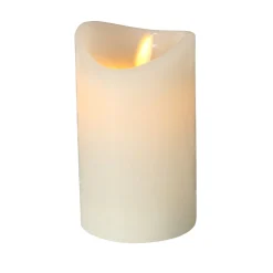 Boltze Weihnachtsdeko|Weihnachts- & Adventskerzen-LED Kerze Bino mit Timer und Swing Flame