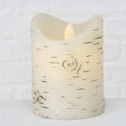 Boltze Weihnachtsdeko|Herbstdeko-LED Kerze Birke