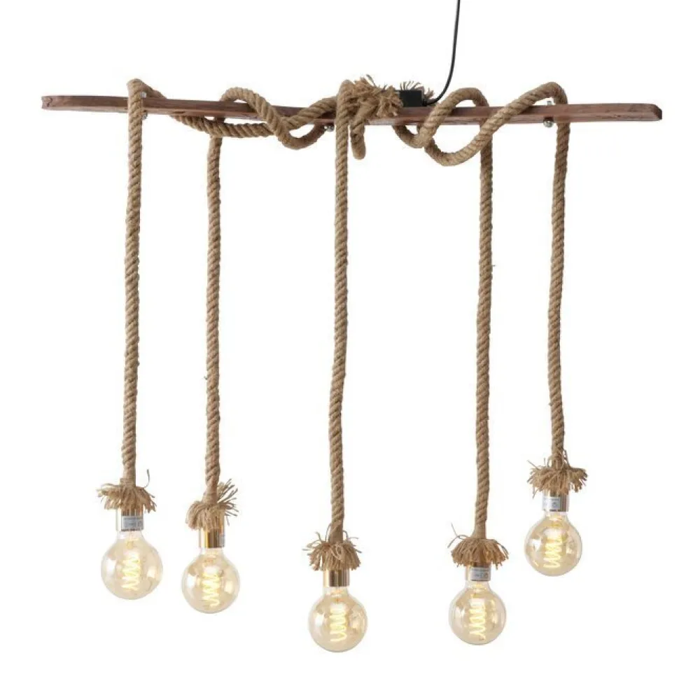 Boltze Deckenlampen-Pendelleuchte Toko Jute