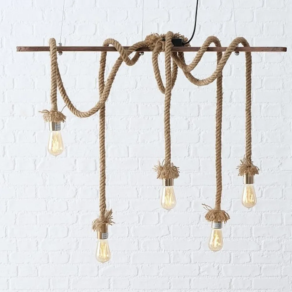 Boltze Deckenlampen-Pendelleuchte Toko Jute