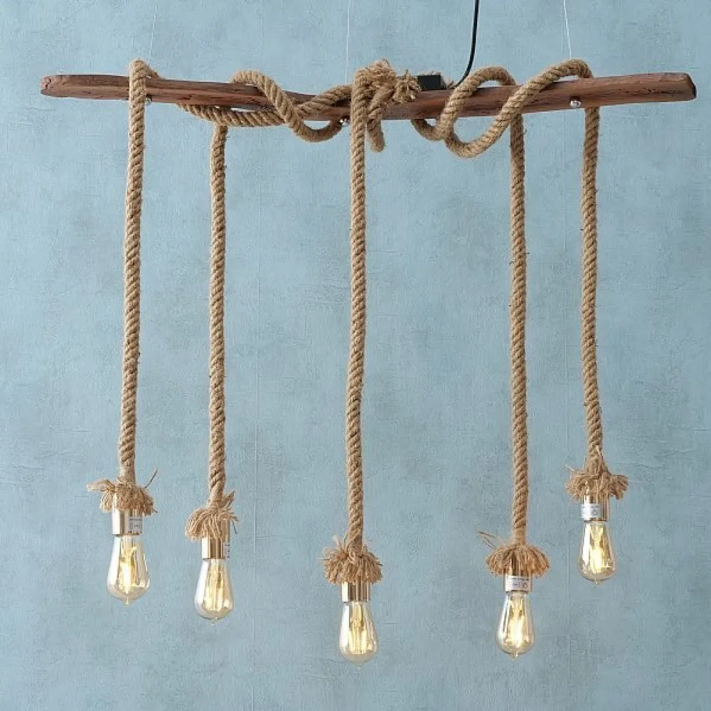 Boltze Deckenlampen-Pendelleuchte Toko Jute