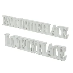 Boltze Deko-Objekte & Figuren-Schriftzug Place 2er Set