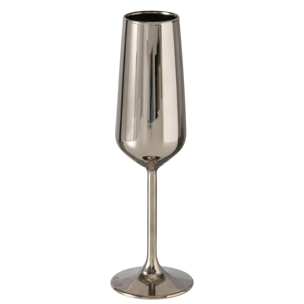 Boltze Trinkgläser|Geschirr & Tischdeko Skandinavisch-Sektglas Adora Metallic