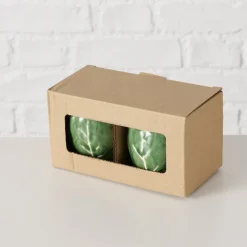 Boltze Geschirr & Tischdeko Skandinavisch-Streuer-Set Cabbage 2-teilig