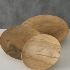 Boltze Servierplatten & Bretter|Teller-Teakholz Tellerset Kallie