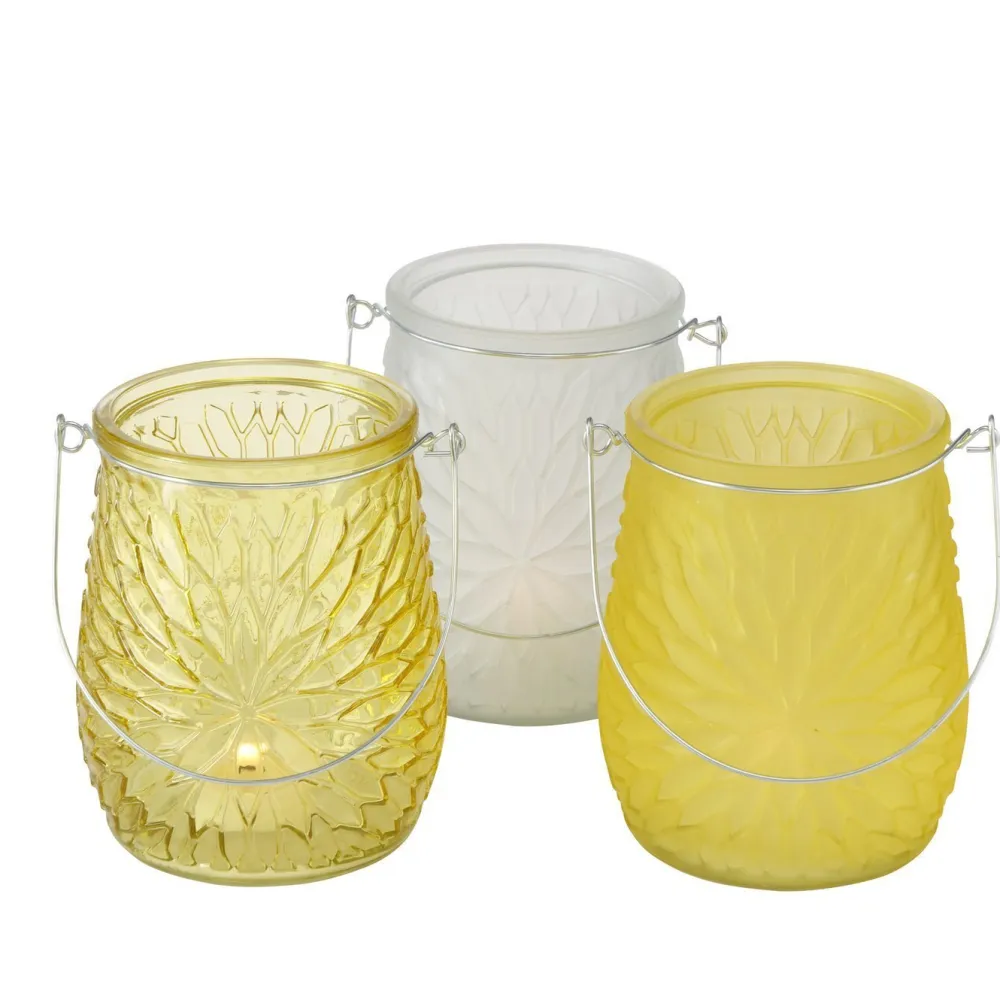 Boltze Teelichthalter-Teelichthalter Teelichtglas Mela 3er Set