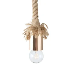 Boltze Deckenlampen|Tischlampen-Tischlampe Hängelampe Toko Jute-Seil