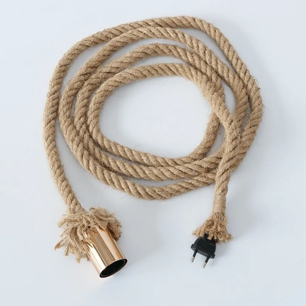 Boltze Deckenlampen|Tischlampen-Tischlampe Hängelampe Toko Jute-Seil