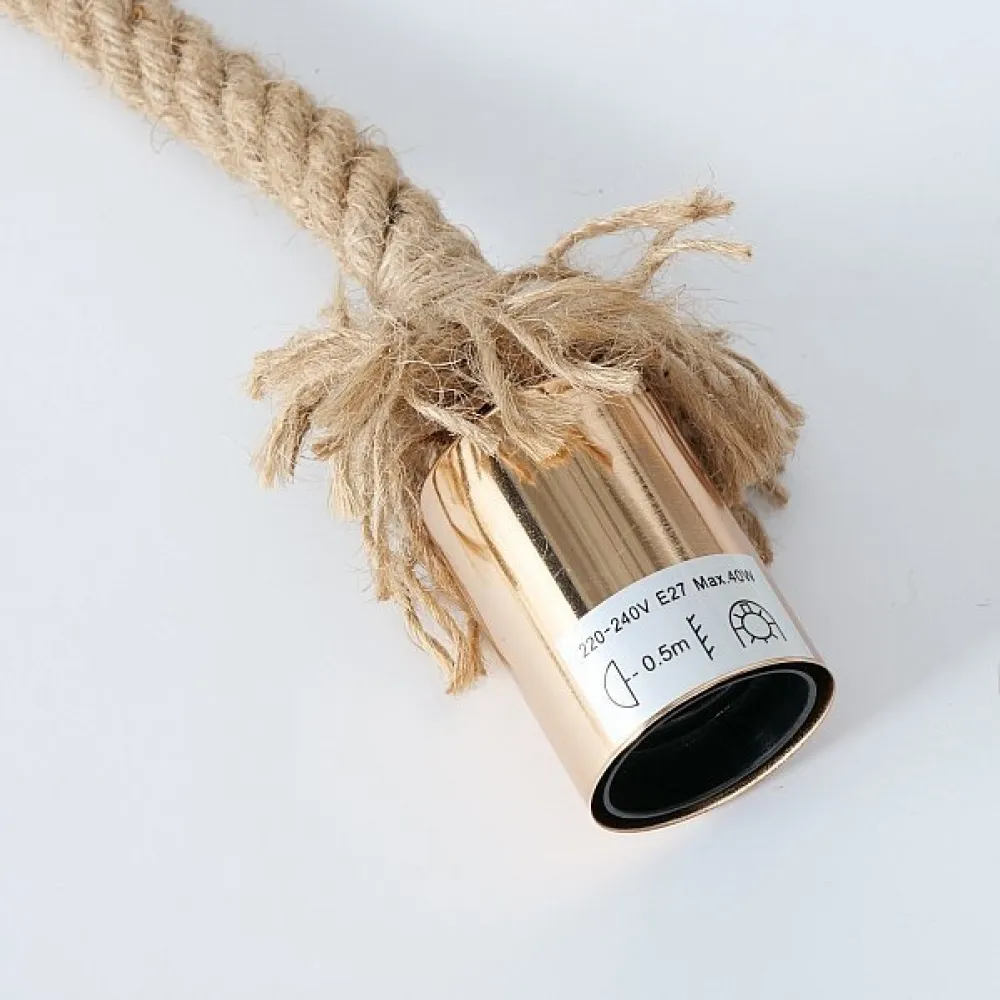 Boltze Deckenlampen|Tischlampen-Tischlampe Hängelampe Toko Jute-Seil