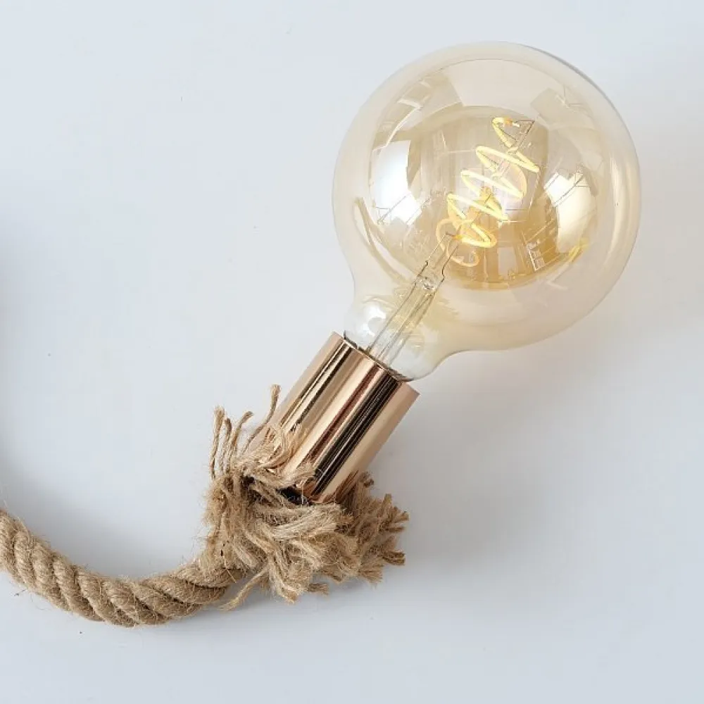Boltze Deckenlampen|Tischlampen-Tischlampe Hängelampe Toko Jute-Seil