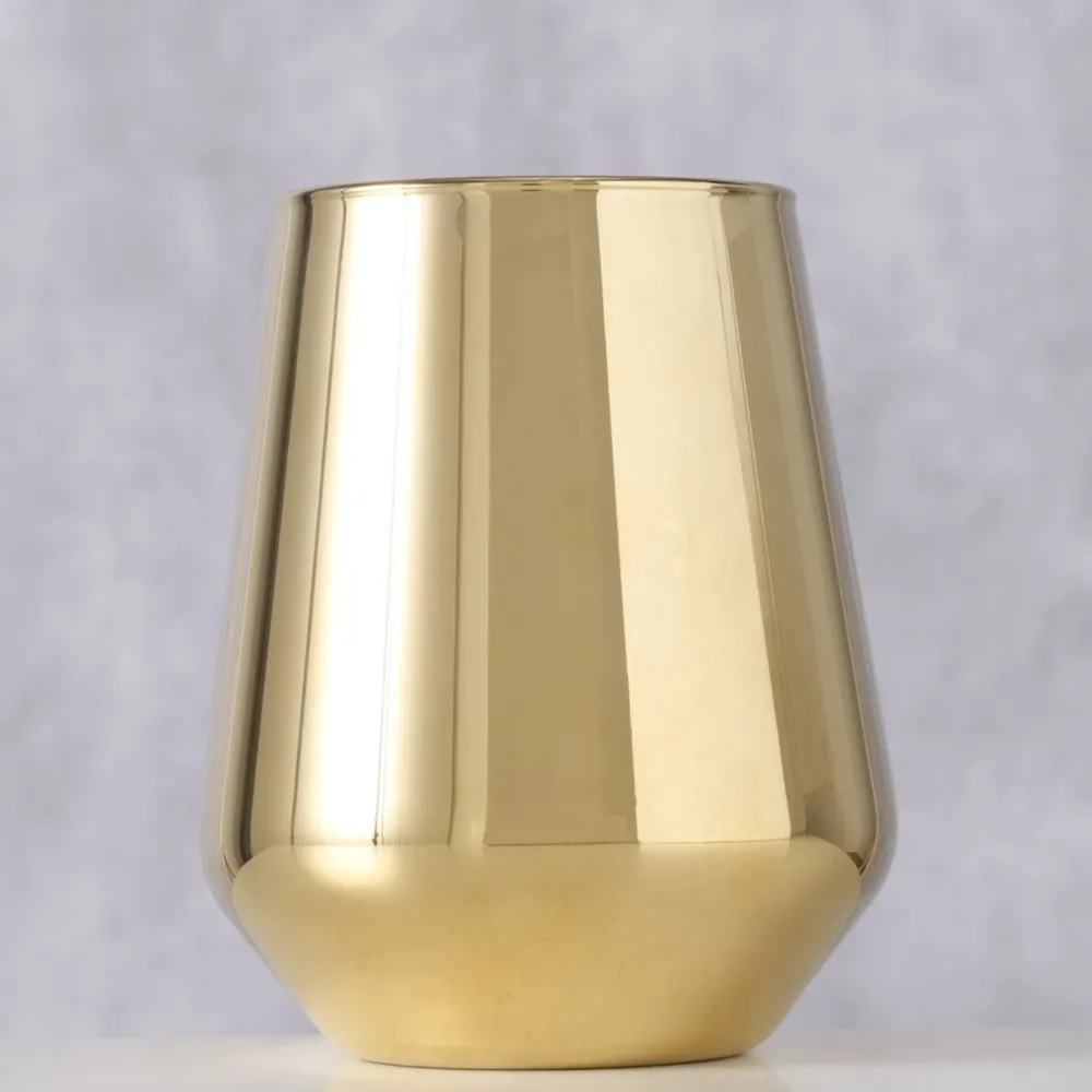 Boltze Trinkgläser|Geschirr & Tischdeko Skandinavisch-Trinkglas Adora metallic