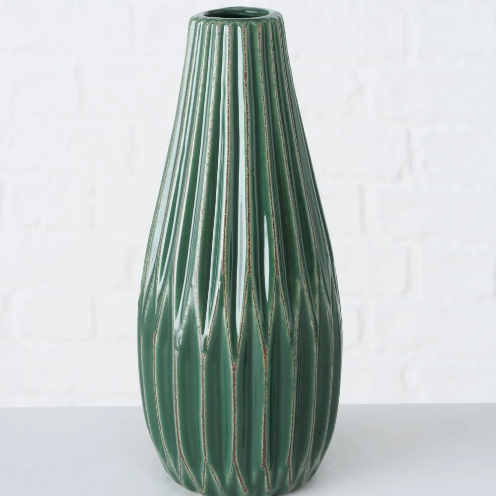 Boltze Vasen-Vase Lenja 2er Set grün