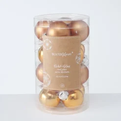 Boltze Weihnachtsdeko-Weihnachtskugeln Ø 4 cm, 16 tlg