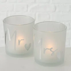 Boltze Windlichter|Geschirr & Tischdeko Skandinavisch-Windlicht Marry 2er Set