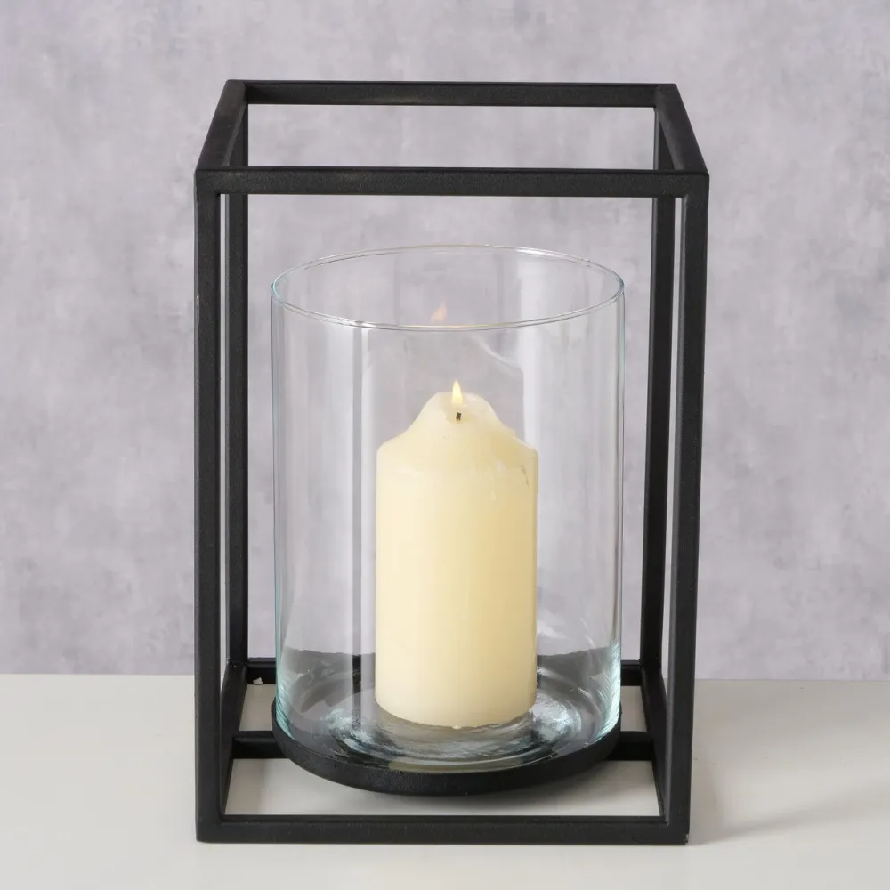 Boltze Windlichter-Windlicht Quantum Metall, Glas