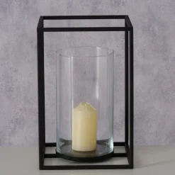 Boltze Windlichter-Windlicht Quantum Metall, Glas