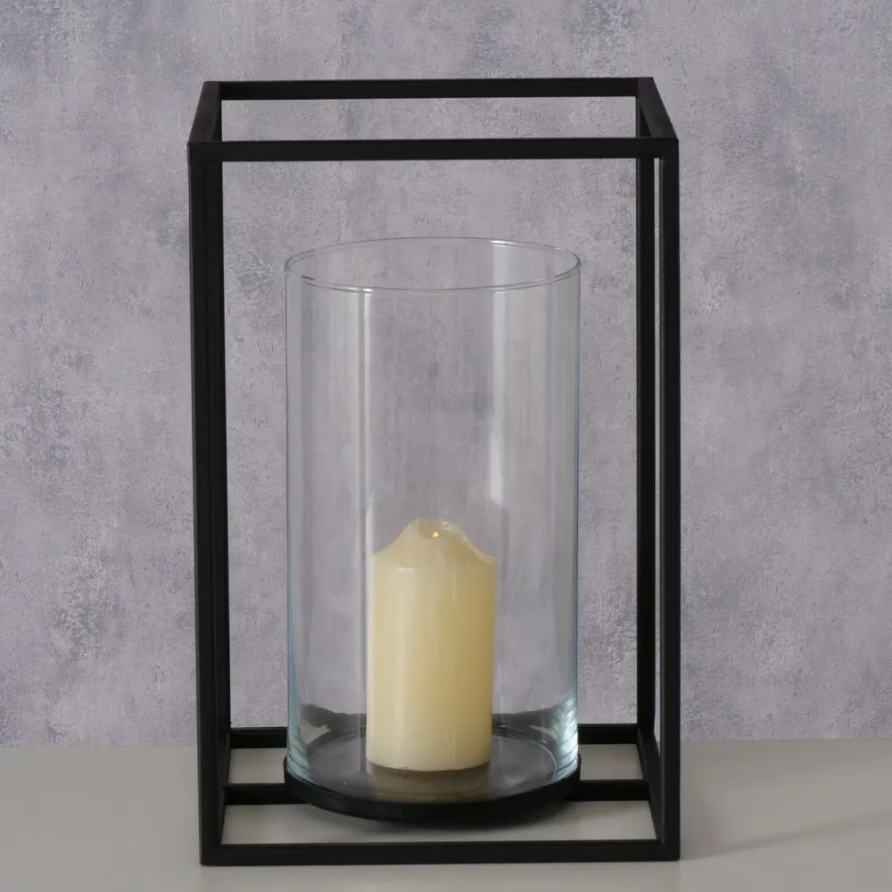 Boltze Windlichter-Windlicht Quantum Metall, Glas