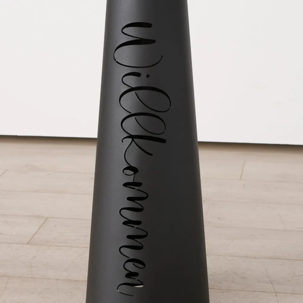 Boltze Windlichter-Windlicht Willkommen aus Eisen, 2er Set