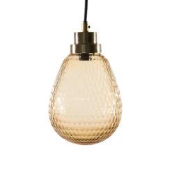 byRoom Deckenlampen-Bernsteinlampe mit goldener Fassung