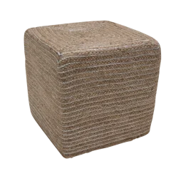 byRoom Hocker & Poufs-Pouf Silver String
