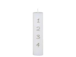 Chic Antique Weihnachtsdeko|Weihnachts- & Adventskerzen-Adventskerze mit Druck 1-4