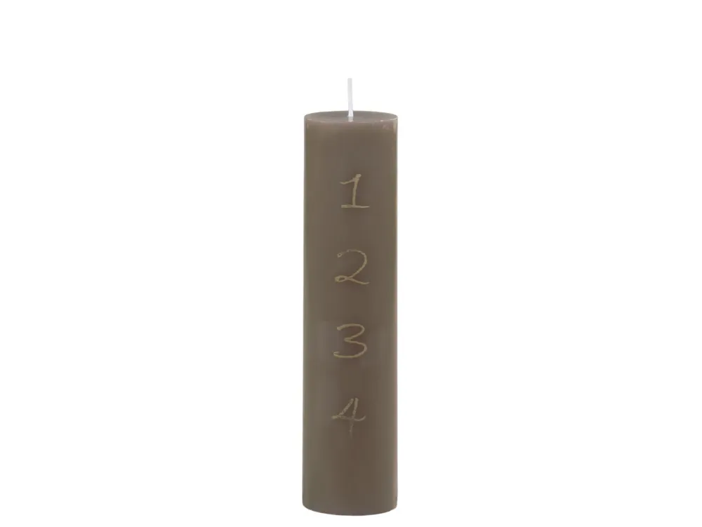 Chic Antique Weihnachtsdeko|Weihnachts- & Adventskerzen-Adventskerze mit Druck 1-4