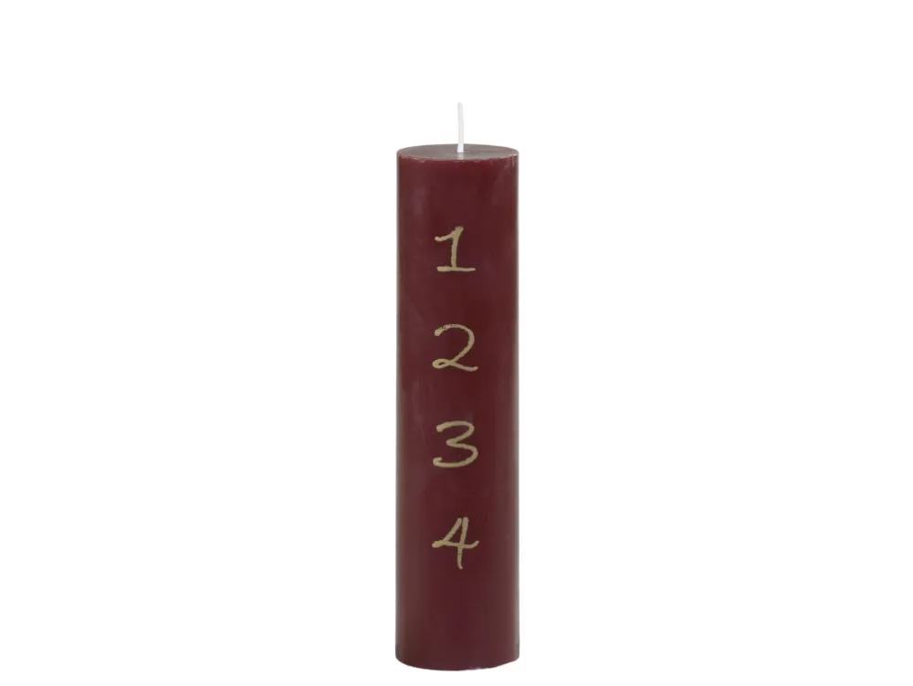 Chic Antique Weihnachtsdeko|Weihnachts- & Adventskerzen-Adventskerze mit Druck 1-4