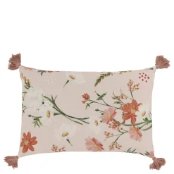 Chic Antique Kissen & Kissenbezüge-Aix Kissebezug mit Quasten und Blumenmotiv