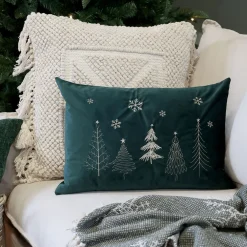 Chic Antique Weihnachtsdeko|Kissen & Kissenbezüge-Aix Kissebezug mit Weihnachtsbäumen