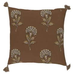 Chic Antique Kissen & Kissenbezüge-Aix Kissenbezug Blumenmotiv mit Quasten