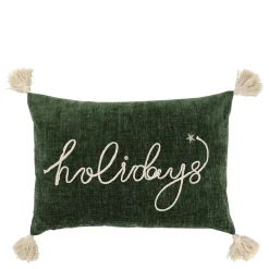 Chic Antique Weihnachtsdeko|Kissen & Kissenbezüge-Aix Kissenbezug mit Quasten Holidays